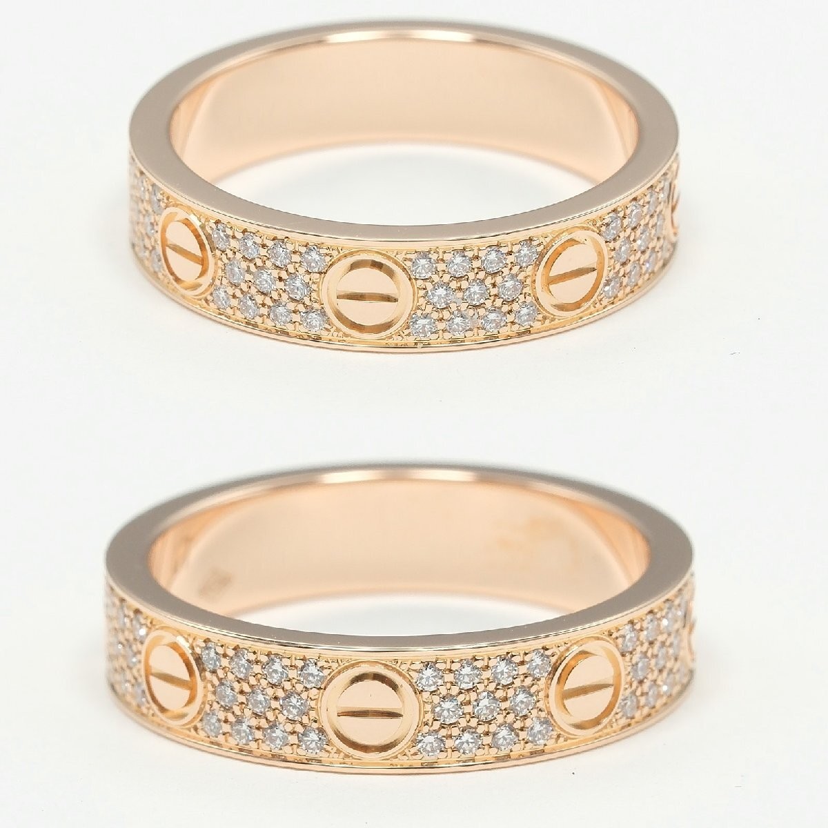 Cartier Love Small Ring Diamond 750PG US#4 P0075770 image 5