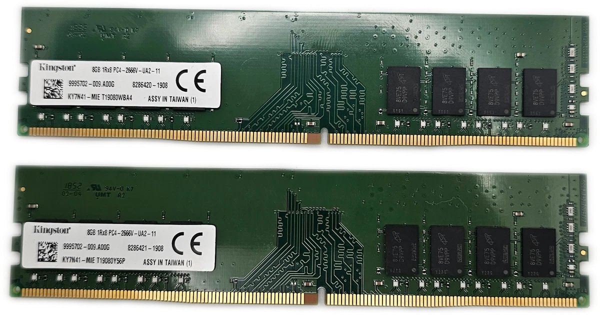 Kingston DDR4 SDRAM 8 GB Capacity per Module Memory (RAM) for sale