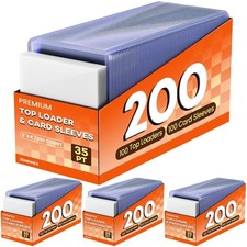 800 Baseball Card Top Loaders 3x4 Hard Plastic Card Protectors Storage Sleeves
