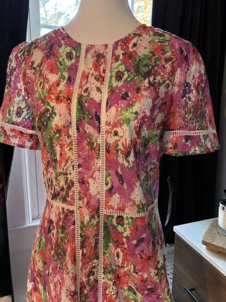 Vestido rosa floral MAGGY LONDON!! ¡NUEVO TALLA 10!! Foto 4 de 4