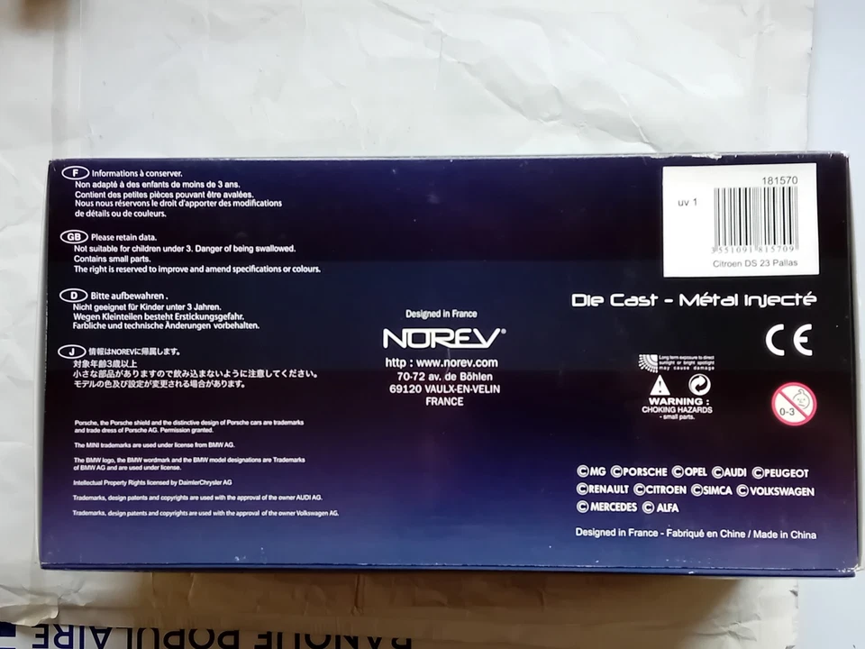 Norev Citroën DS 23 1/18 Vert Métal  Rétroviseur gauche à recoller . - Photo 4/4