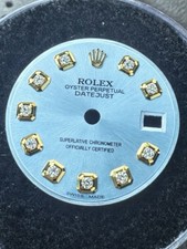 Rolex 26MM Datejust/President Custom Ice Blue Diamond Dial 6917 69173 69178