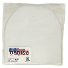 USDISC Record Inner Sleeves 7", 45 RPM, HDPE, Round Corners Clear Lot