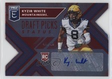 2018 Panini Elite Draft Picks Status Red Die-Cut /49 Kyzir White #229 Auto 2y0