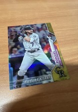 2020 Topps - Future Stars Brendan Rodgers #408 Gold Foil Rockies HOU BOS