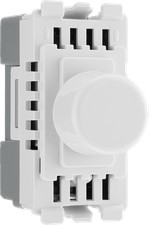 BG RDLT Nexus Grid 2-Way Intelligent Dual Mode Dimmer Module - White