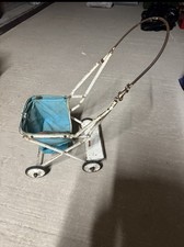 Vintage 1950s Tri-ang Dolls Fold Up pram  Pushchair pram old retro toy 