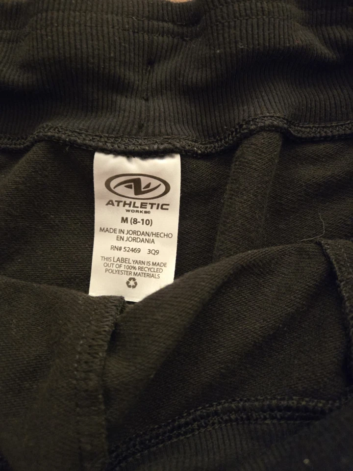 Pantalones cortos deportivos negros Athletic Works talla M 8 10 Foto 2 de 4