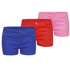 Womens Denim-Look Shorts Summer Casual Shorts