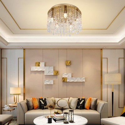 Luxury Crystal Chandelier Modern Lighting Pendant Ceiling Lamp Fixtures 5-Light