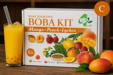 Bubble Tea Set Starter Kit Mango Pfirsich Lyc...
