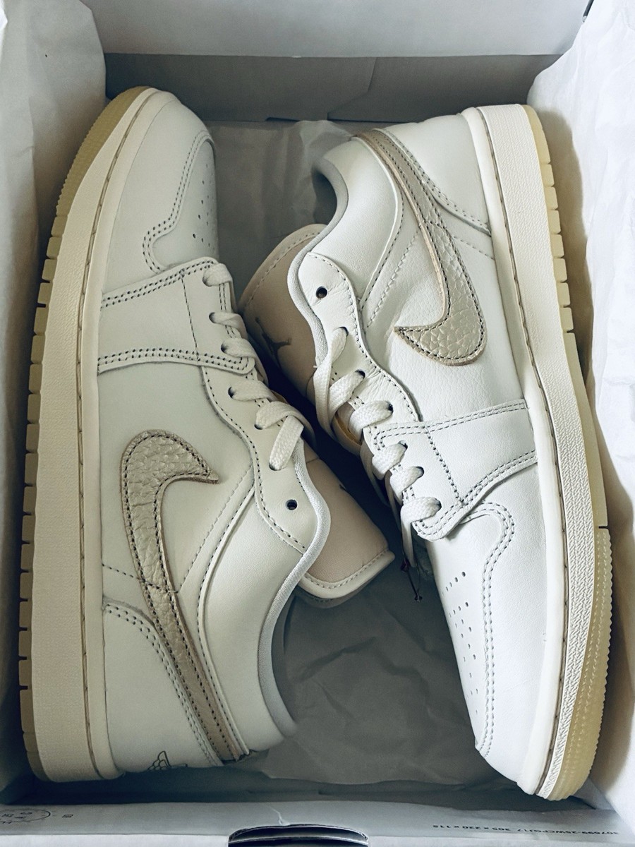 Nike Air Jordan 1 Low SE WMNS Size 9 Sail Gold Ivory Women