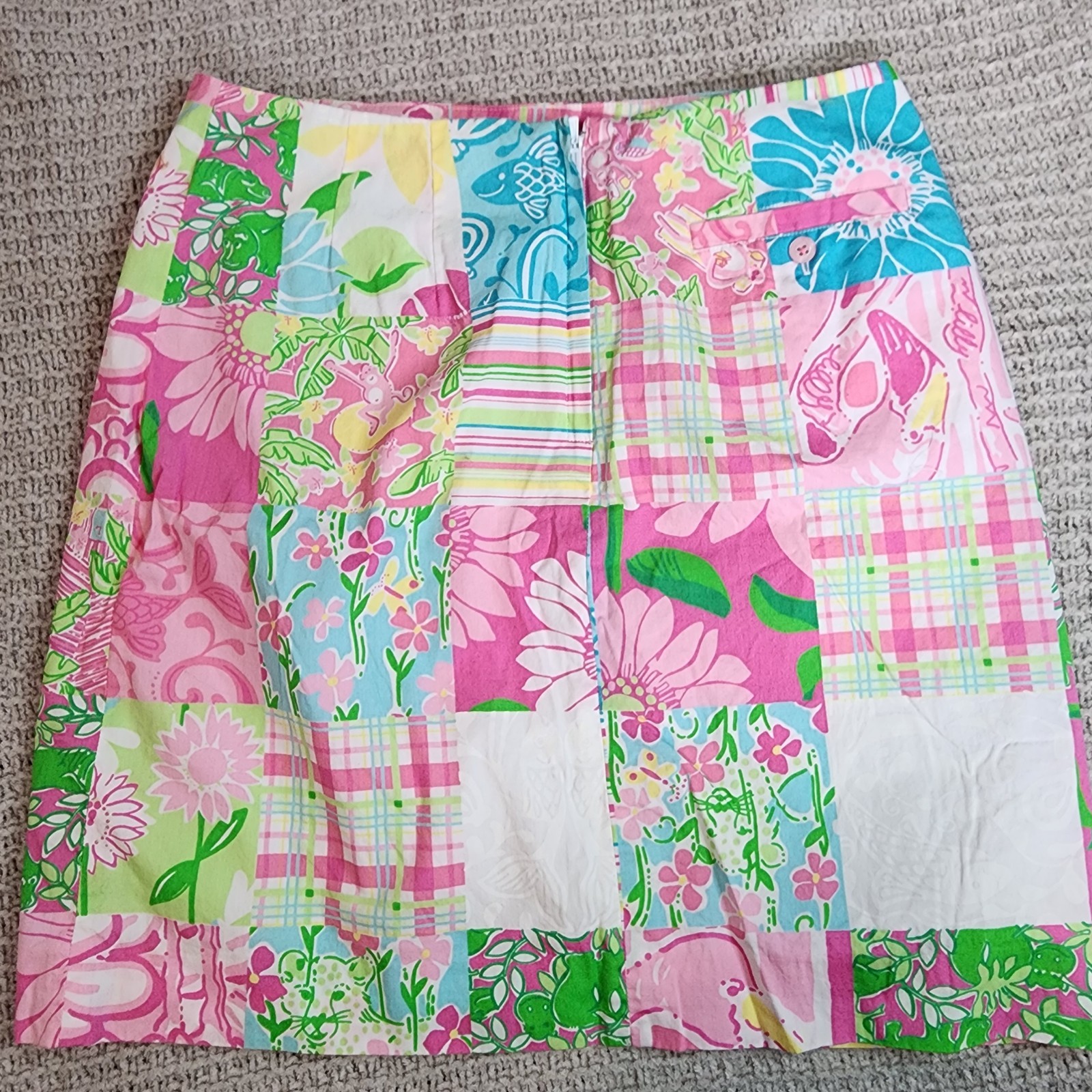 Lilly Pulitzer Vintage Classic Patchwork Mini Ski… - image 3