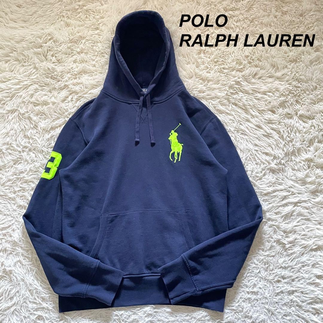 Felpa Polo Ralph Lauren con cappuccio Big Pony fodera spazzolata taglia M usata