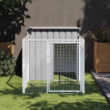Dog House Light grey Galvanized steel 43.3 x 79.1 x 43.3 in