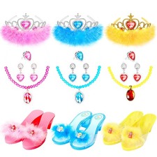 Princess Dress Up Shoes Set, Girls Role Play Dress Up Toys, Princess Dress up...