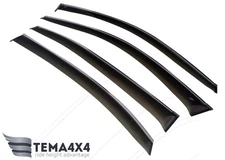 Tape-on Windows Visors Deflector Sun Rain Guard for Hyundai Equus Centennial