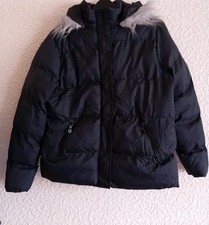 Board Angels Womens short Black puffa coat Size 16 ideal for winter