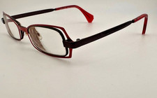 Face a Face Paris France Eyeglasses Frames, TWINS 2 956, Red Black 46-18-140