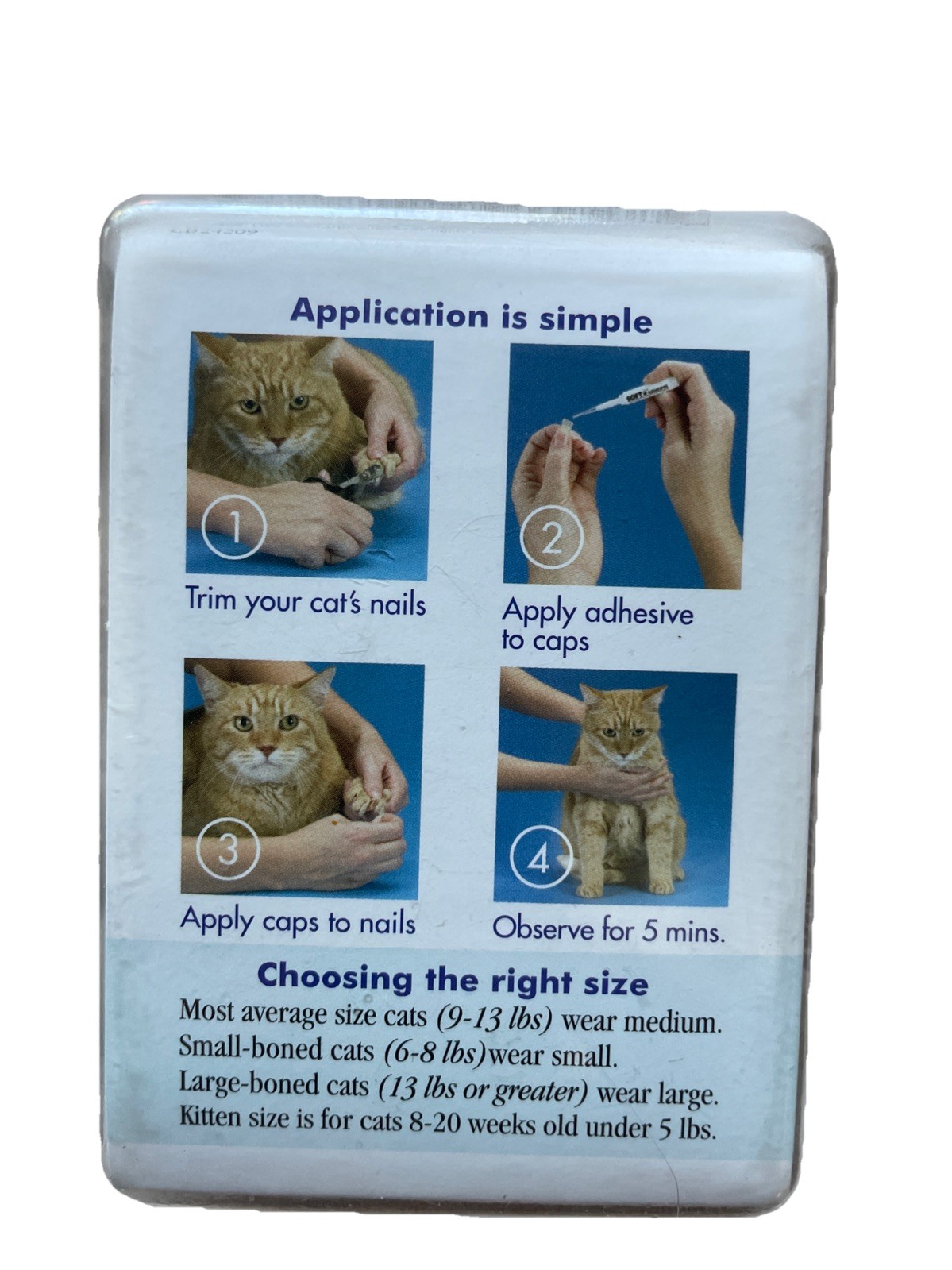 Soft Claws Nail Caps for Cats and Kitten, Size: Kitten Natural #24-209