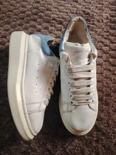 Alexander McQueen Oversized Men White And Blue Sneakers Size 10