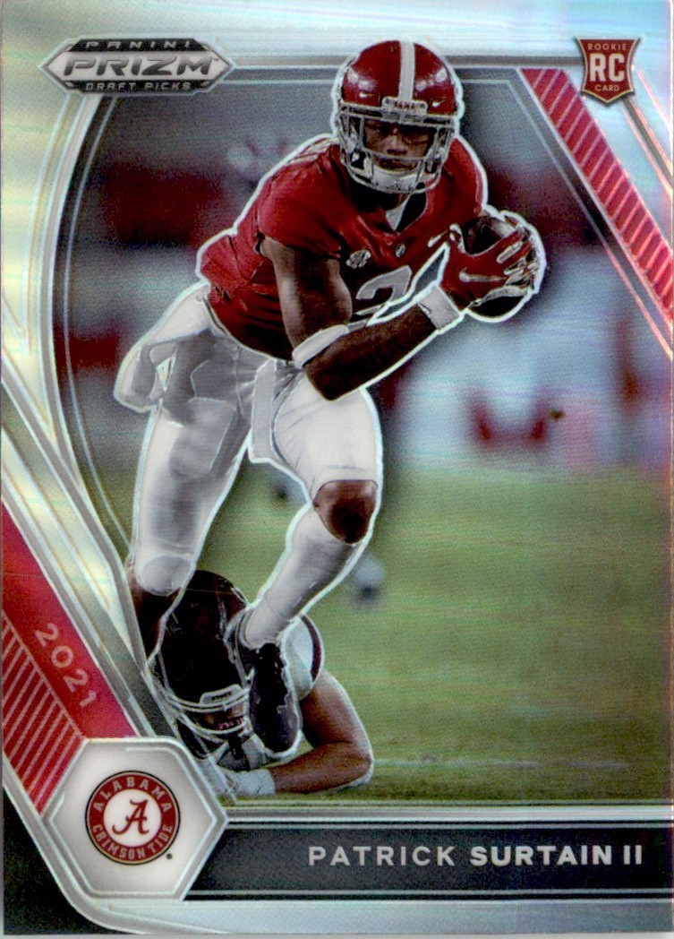 Patrick Surtain II 2021 Panini Prizm Draft Picks Collegiate Silver Prizms RC