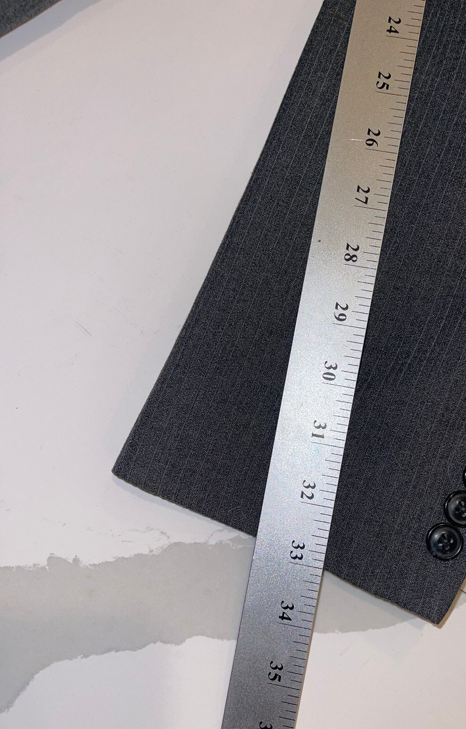 DESIGNER HAGGER 2 BUTTON POLYESTER BLEND GRAY SUI… - image 11