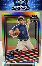 2026 Panini Stars & Stripes Prizm USA Baseball #30 Trey Beard Base Prizms Silver