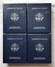 2003-2006 W Proof Silver Eagle 4 Coin Set OGP & COA West Point Mint Gorgeous!