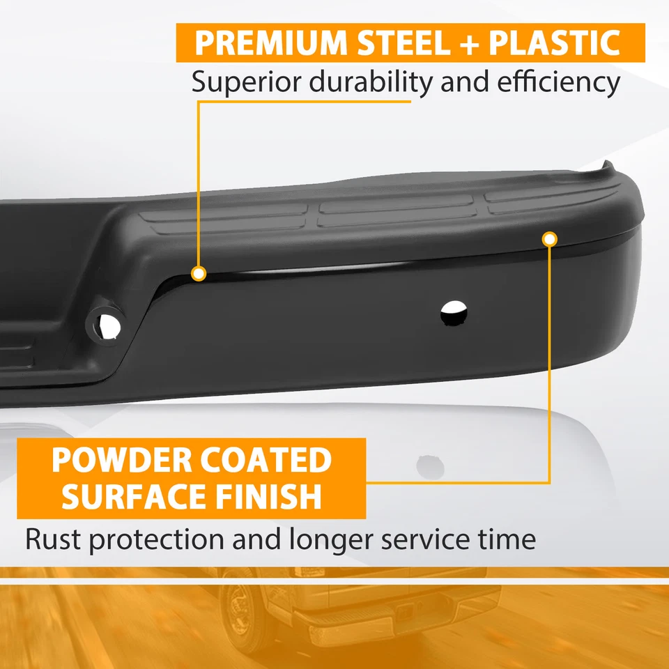 Nuevo conjunto de parachoques trasero para Chevy Express y GMC Savana Van 1500 1996-2023 Foto 3 de 4