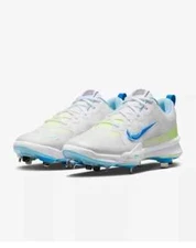 Nike Force Trout 9 Pro Fresh Pack White Metal Baseball Cleat FQ7941-100 Size 7