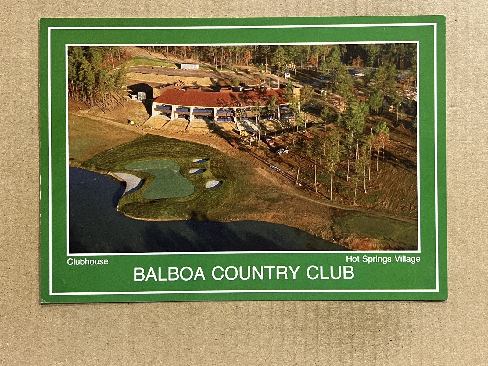 Postcard Arkansas Hot Springs Village Balboa Country Club Golf Course Clubhouse eBay