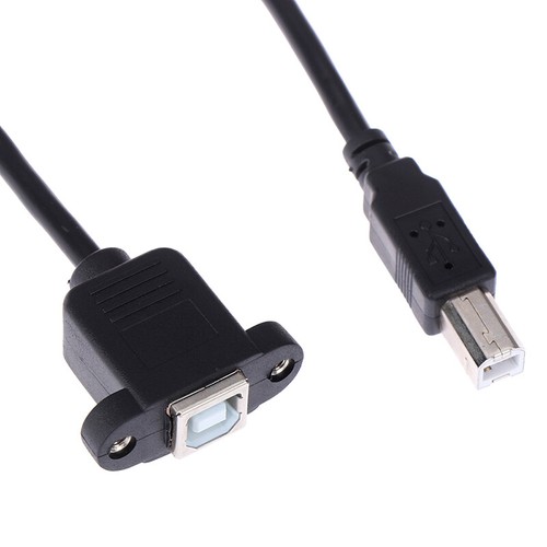 USB 2.0 Type B Male to Type B Female Printer Extension Cable With Panel Mount&$i - Picture 8 of 15