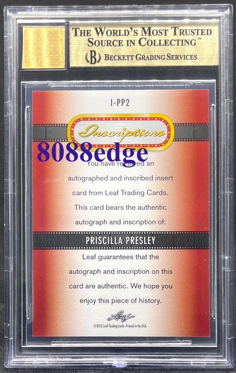 2012 POP CENTURY INSCRIPTION AUTO: PRISCILLA PRESLEY #3/25