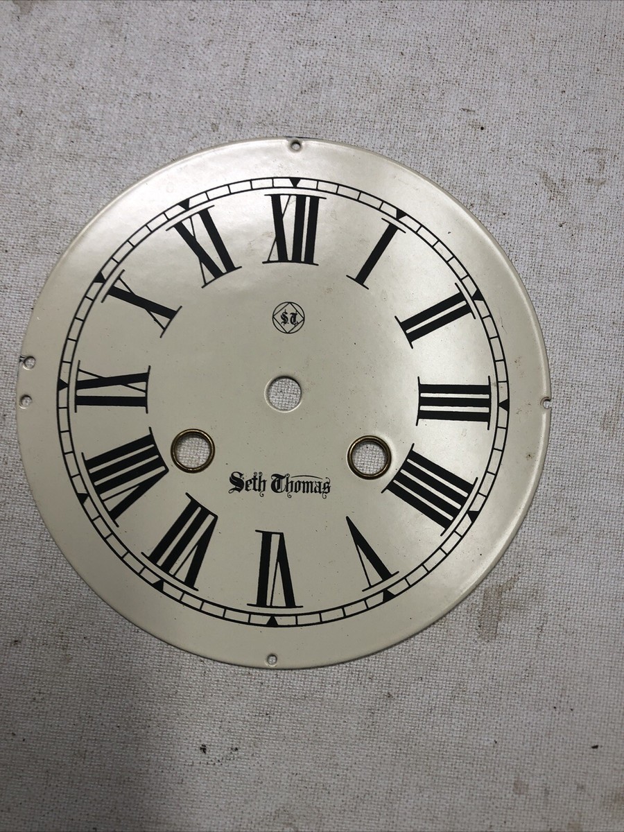 Vintage Seth Thomas Germany Mantle Winding Clock Face PARTS REPAIR