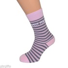 Funky Wedding Socks Pale Pink Stripe Many Titles available Groom Best Man etc