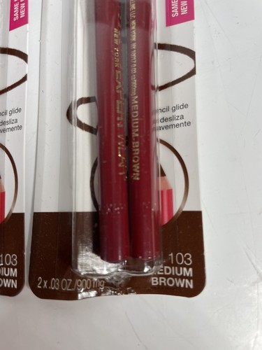 4 Maybelline Expert Wear Twin Brow And Eye Wood Pencil #103 Medium Brown - Picture 4 of 8