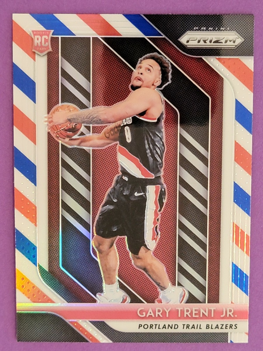 Gary Trent Jr 2018-19 Panini Prizm #71 RWB Parallel Trail Blazers