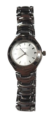 Guess Waterpro Women's 7'' Silvertone G75525L New Battery