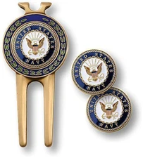 NEW U.S. Navy Golf Divot Tool and Ball Marker Set.