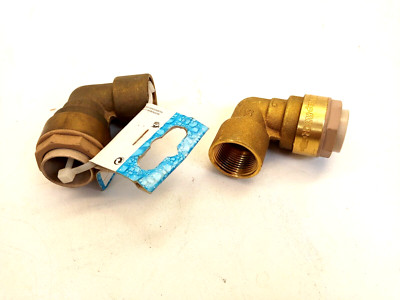 2x ITAP-FIT Steckfitting 22 x 3/4'' IG, 90° Winkel, Verschraubung Klemmring