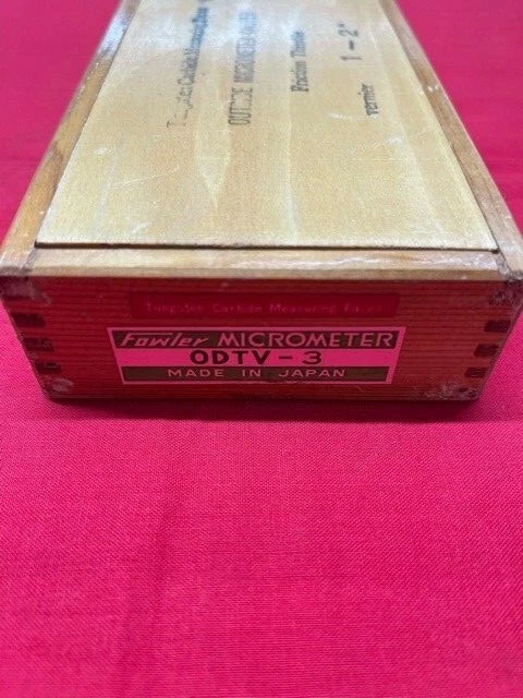 Fowler ODTV-3 Outside Micrometer 1-2" VINTAGE!! - Image 3 of 3
