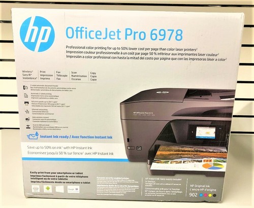 New HP OfficeJet Pro 6978 All-in-One Wireless Color Printer Copier Scanner  Fax | eBay