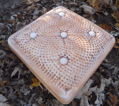 Pillow stepping stone mold plaster concrete resin mould 13'' x 13'' x 2'' thick