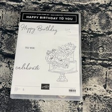 Stampin  Up HAPPY BIRTHDAY TO YOU Cling Stamp Set 152308
