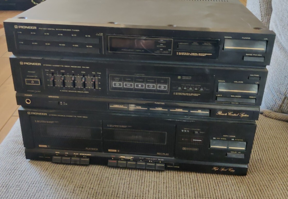 Pioneer RX-1191 Stereo Cassette Deck Digital Synthesizer Tuner