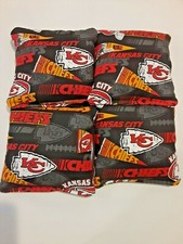 4 Cornhole Bag Set Corn Hole K. C. Kansas City Chiefs BLK