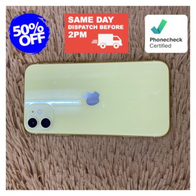 Apple iPhone 11 64GB 128GB Unlocked Verizon AT&T - Black, Green, Yellow