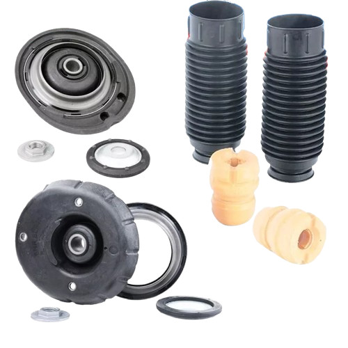 KIT 2 SUPPORTI CON CUSCINETTI E TAMPONI AMMORTIZZATORI ANTERIORI CITROEN C2 C3