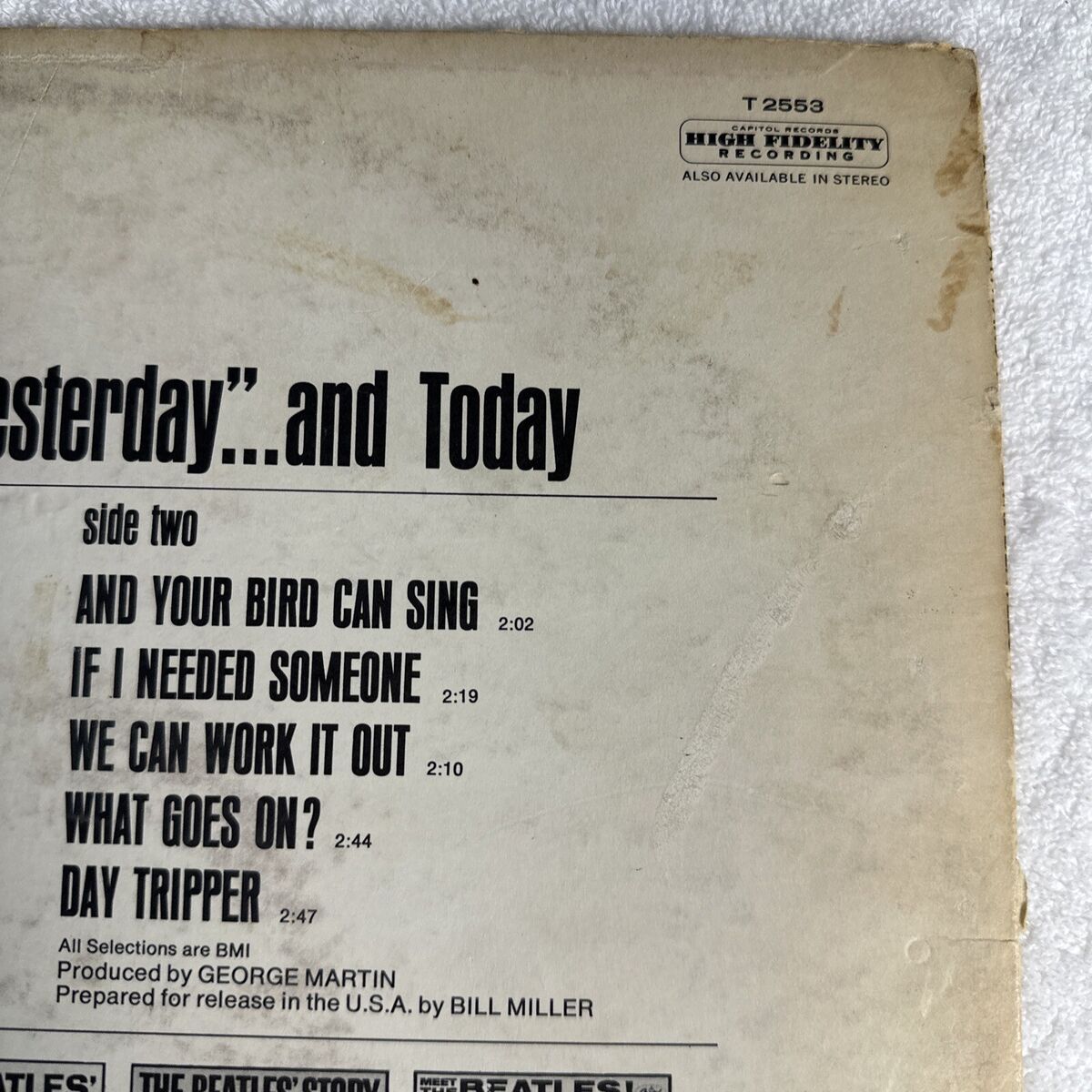 The Beatles - Yesterday and Today - Mono T 2553 2nd State The Beatles - Yesterday and Today - Mono T 2553 2nd State